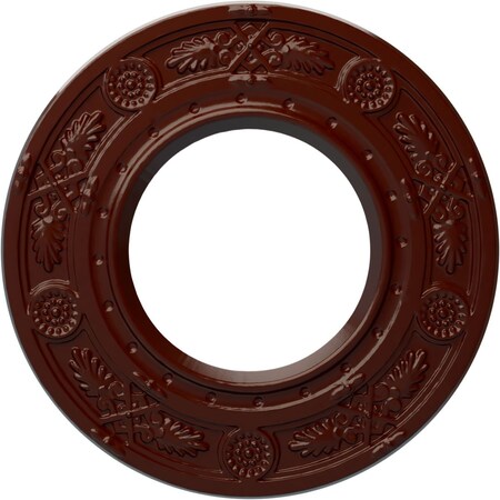 Ekena Millwork Daniela Ceiling Medallion (Fits Canopies up to 3 7/8"), 8"OD x 3 7/8"ID x 1/2"P, Brushed Mahogany CM08DNBMF